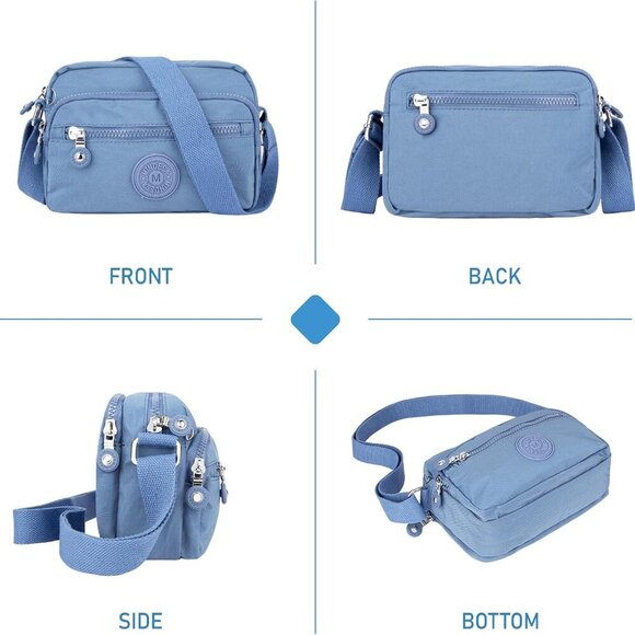 Small Crossbody Bags for Women Nylon Waterproof Lightweight Crossbody Purse Casu - Picture 7 of 7